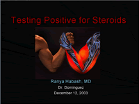 Testing Positive for Steroids